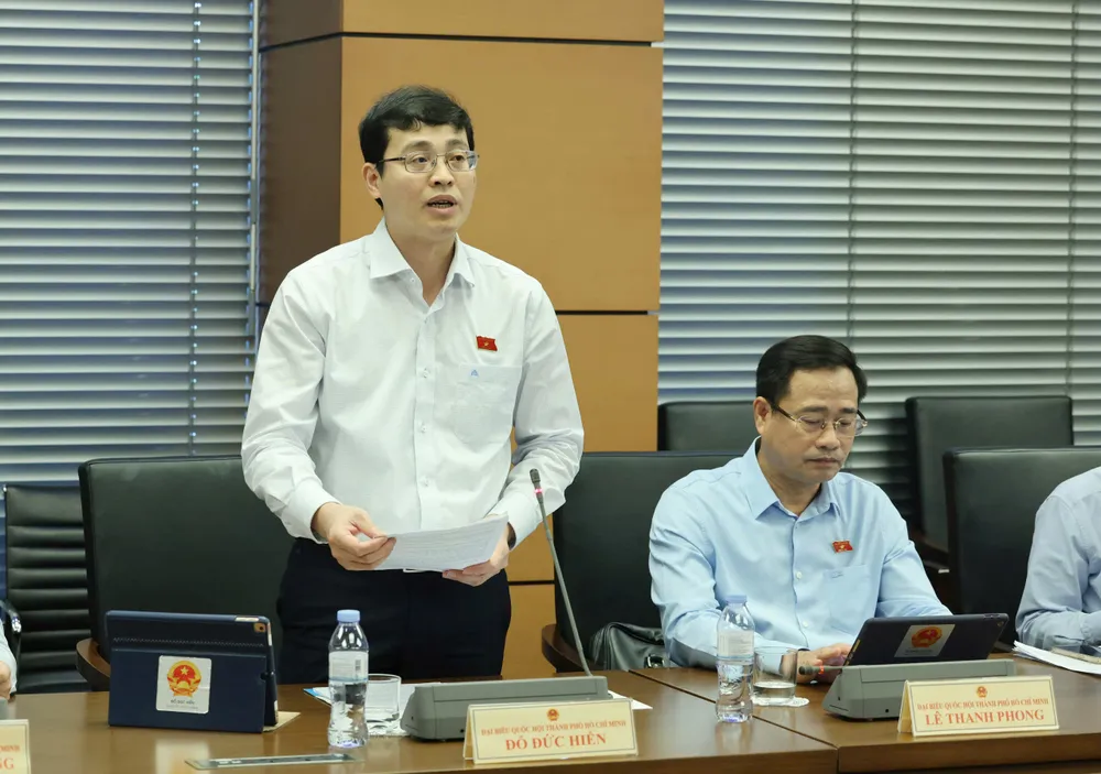 Đại biểu Đỗ Đức Hiển (TPHCM). Ảnh: QUANG PHÚC 1.jpg