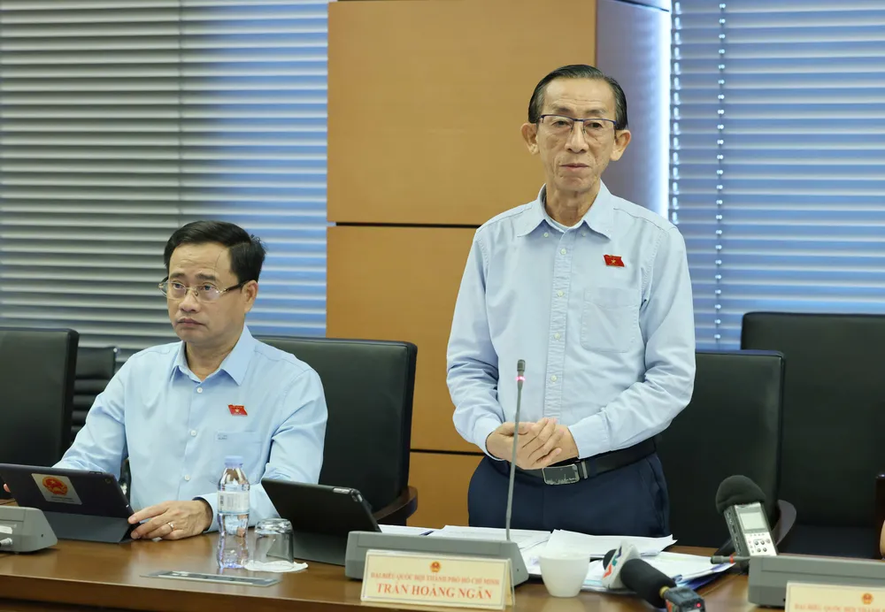 ĐB Trần Hoàng Ngân. Ảnh: QUANG PHÚC Đại biểu Trần Hoàng Ngân (TPHCM).jpg