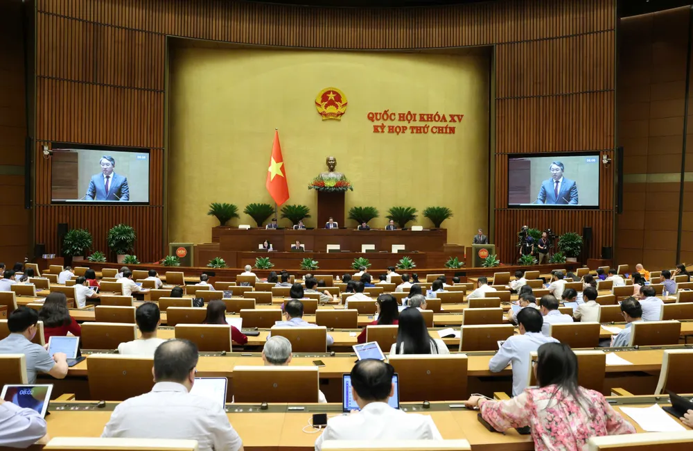 Quốc hội sáng 17-5. Ảnh: QUANG PHÚC Quốc hội sáng 17-5.jpg