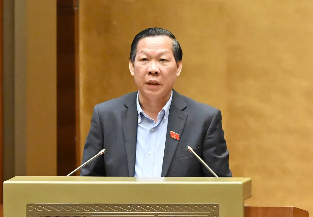Chủ nhiệm Ủy ban Kinh tế và Tài chính Phan Văn Mãi. Ảnh: QUANG PHÚC 2.jpg