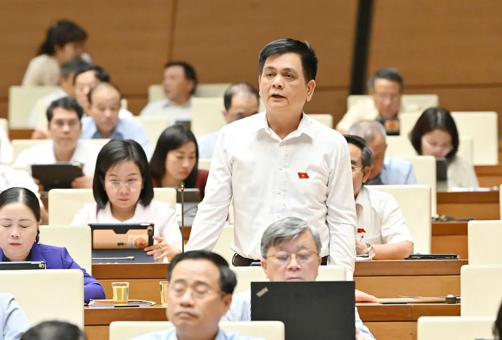 Đại biểu Nguyễn Lâm Thành (Thái Nguyên). Ảnh: VIẾT CHUNG Đại biểu Nguyễn Lâm Thành (Thái Nguyên).jpg