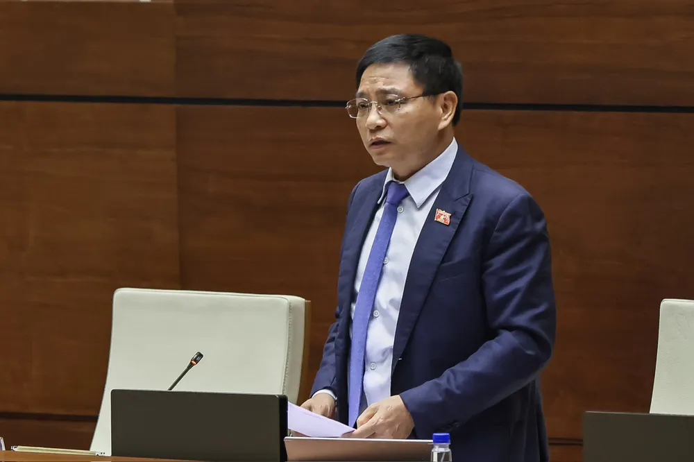 Bộ trưởng Bộ Tài chính Nguyễn Văn Thắng. Ảnh: VIẾT CHUNG