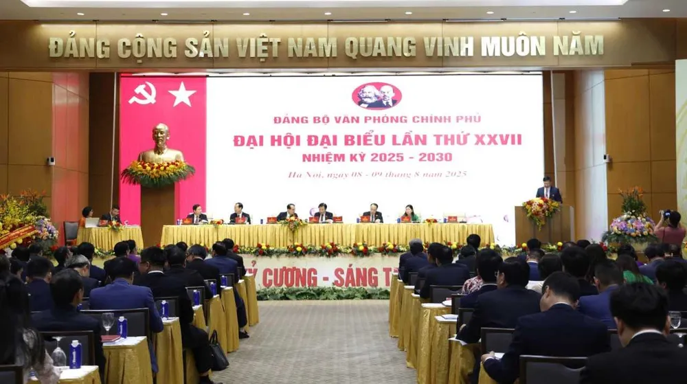 Đại hội đại biểu Đảng bộ Văn phòng Chính phủ lần thứ XXVII, nhiệm kỳ 2025 - 2030 2.jpeg