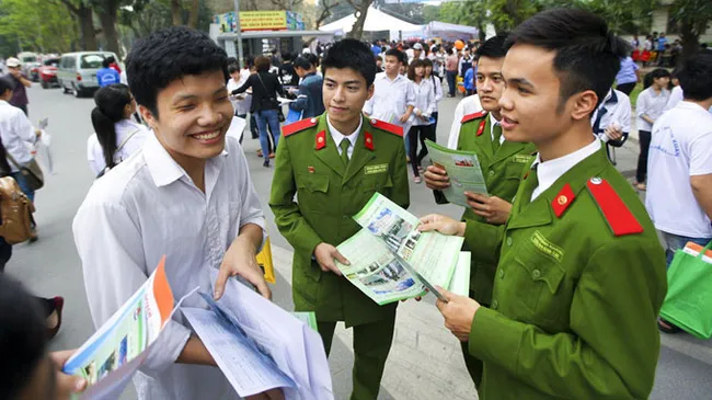 Sáng 23-8, các trường công an đã công bố điểm chuẩn