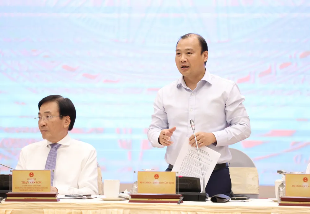 Thứ trưởng thường trực Bộ VH-TT-DL Lê Hải Bình. Ảnh: QUANG PHÚC Thứ trưởng thường trực Bộ VH-TT-DL Lê Hải Bình.jpg
