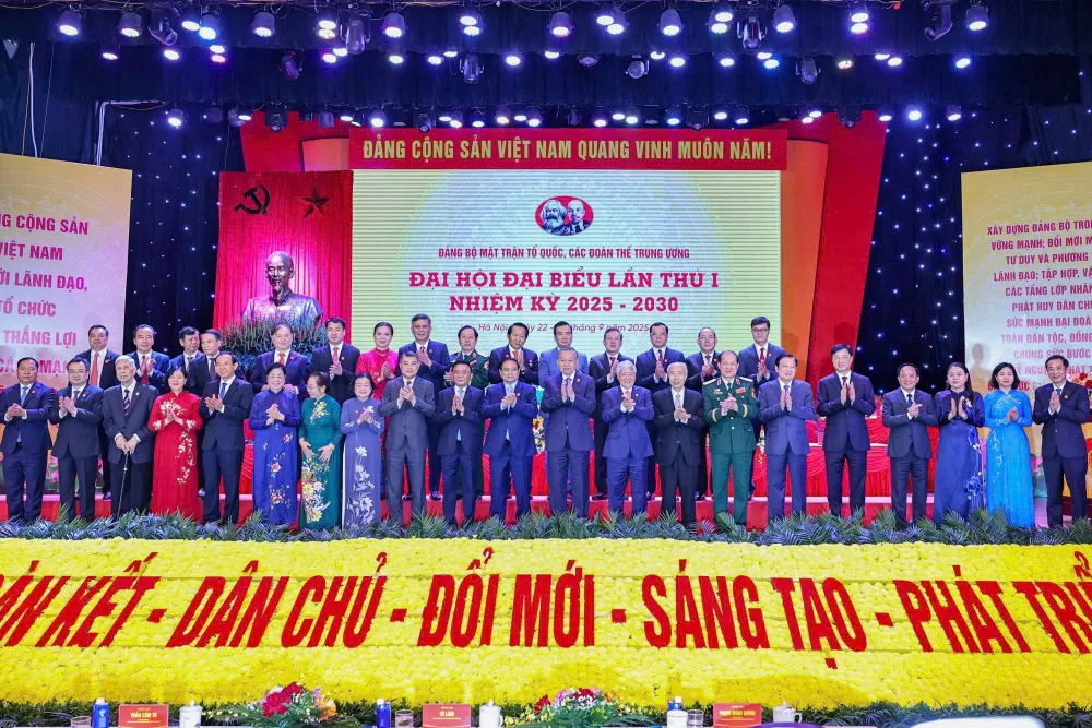 Tổng Bí thư Tô Lâm và các đại biểu tại đại hội. Ảnh: VIẾT CHUNG 2.jpg