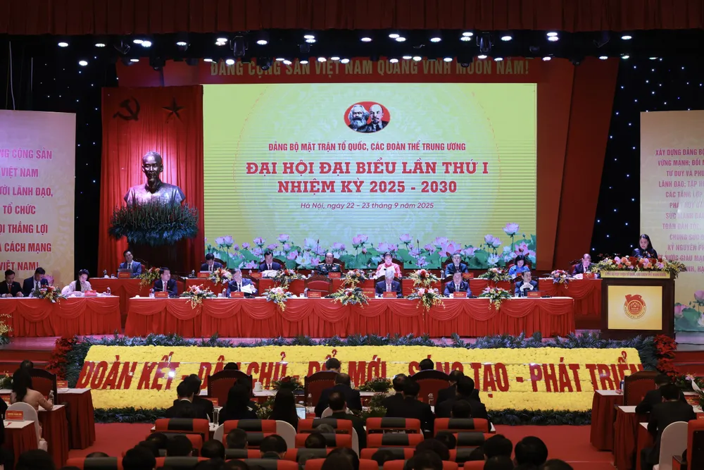 Đại hội Đảng bộ MTTQ, các đoàn thể Trung ương lần thứ I, nhiệm kỳ 2025-2030 6.jpg