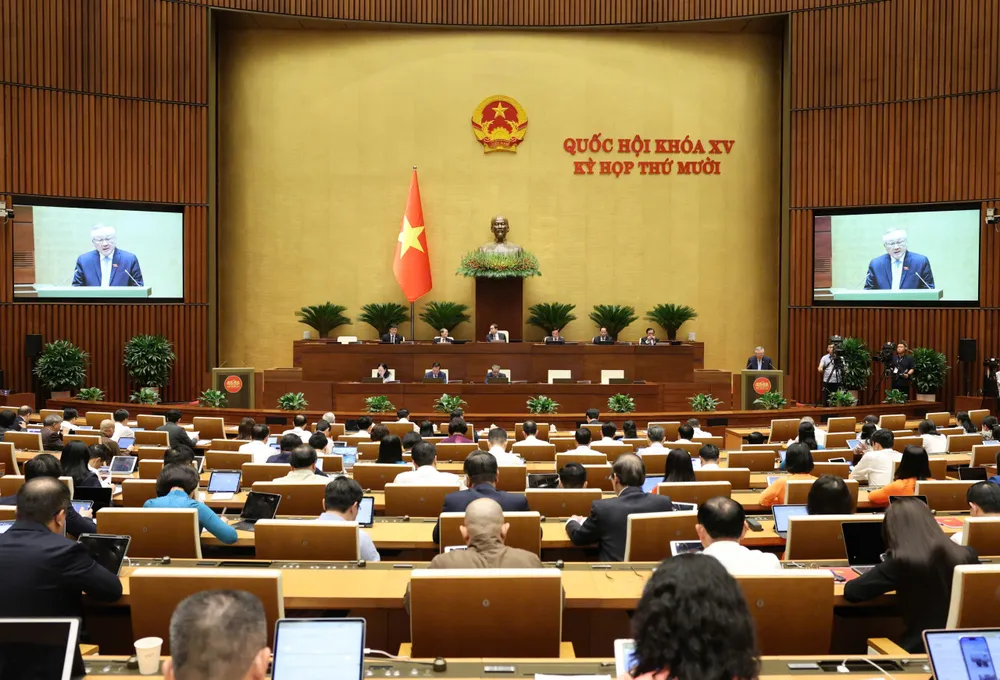 Phiên họp chiều 20-10. Ảnh: QUANG PHÚC 2.jpg