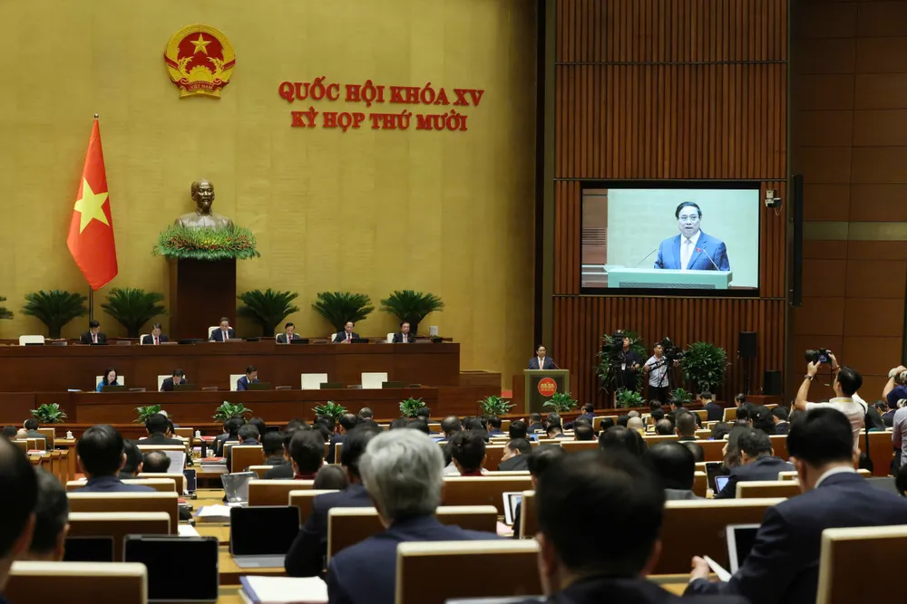 Quốc hội sáng 20-10. Ảnh: QUANG PHÚC 2.jpg