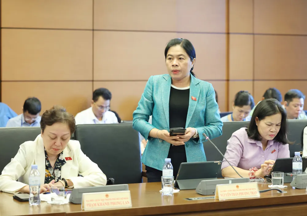 ĐB Nguyễn Trần Phượng Trân (TPHCM). Ảnh: QUANG PHÚC Đại biểu Nguyễn Trần Phượng Trân.jpg