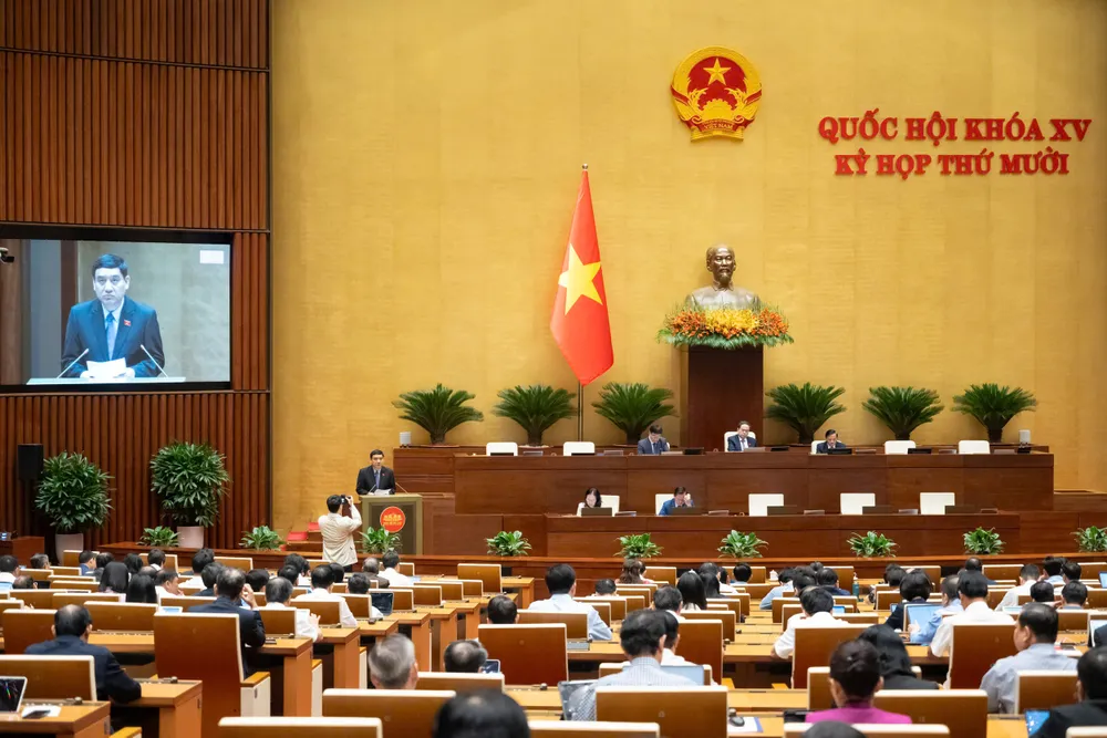 Phiên họp Quốc hội ngày 23-10. Ảnh: QUANG PHÚC 1.jpg