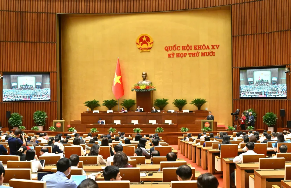 Assembleia Nacional na tarde de 27 de outubro. Foto: VIET CHUNG 1.jpg