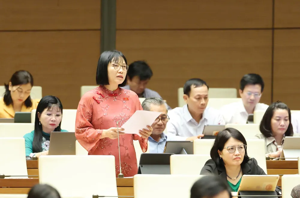 ĐB Nguyễn Thị Việt Nga (Hải Phòng). Ảnh: QUANG PHÚC Đại biểu Nguyễn Thị Việt Nga (TP Hải Phòng).jpg