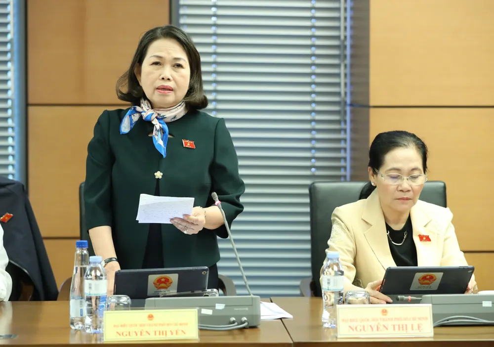 Delegatul Nguyen Thi Yen (HCMC). Fotografie de QUANG PHUC Đại biểu Nguyễn Thị Yến (TPHCM).jpg