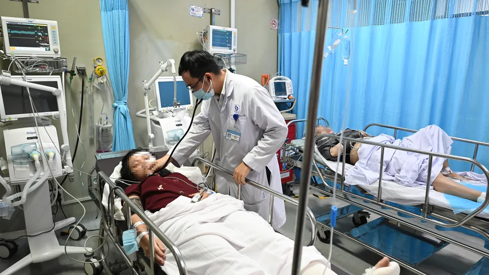 Các bệnh nhân đang được điều trị tích cực tại bệnh viện