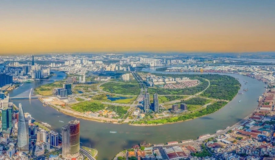 Khu đô thị Thủ Thiêm, TP Thủ Đức. Ảnh: HH do-thi.jpg