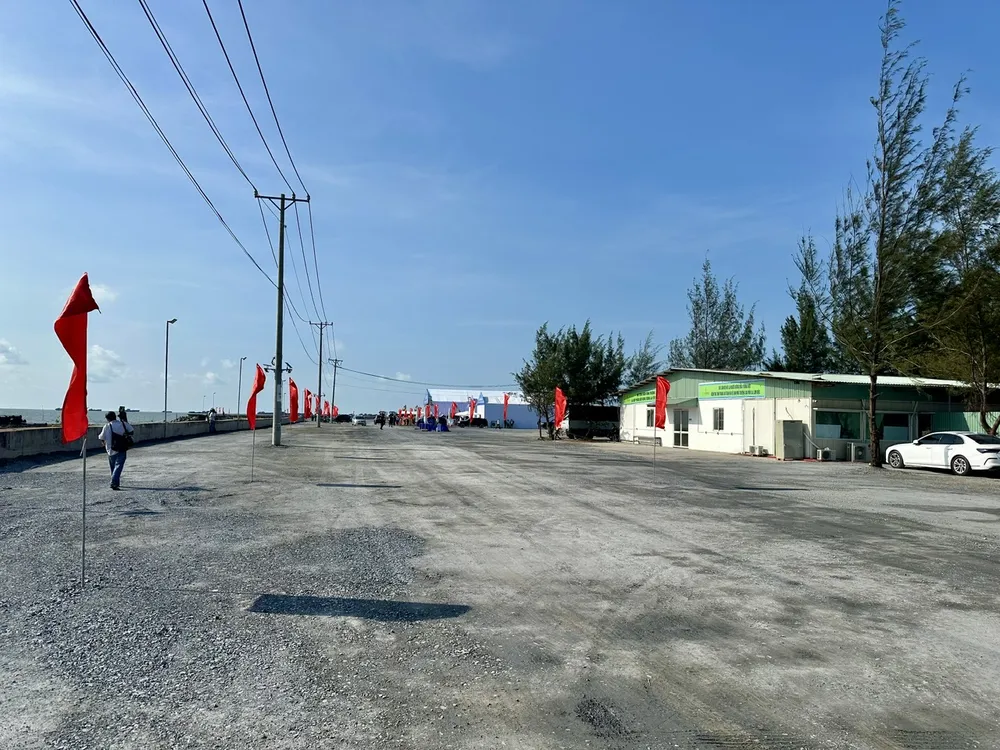 Địa điểm khởi công Khu đô thị lấn biển Cần Giờ. Ảnh: Thanh Hiền Can Giờ.jpg