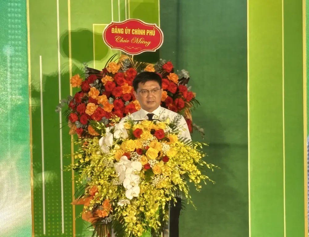 Phó Chủ tịch UBND TPHCM Nguyễn Mạnh Cường cho biết, TPHCM phát biểu tại buổi lễ. Ảnh: THANH HIỀN khởi cong-h2.jpg