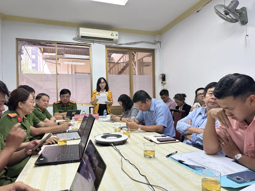 Phó Giám đốc Sở NN-MT TPHCM Nguyễn Thị Bích Thủy phát biểu tại hội nghị. Ảnh: THANH HIỀN du lieu dat dai-h2.jpg