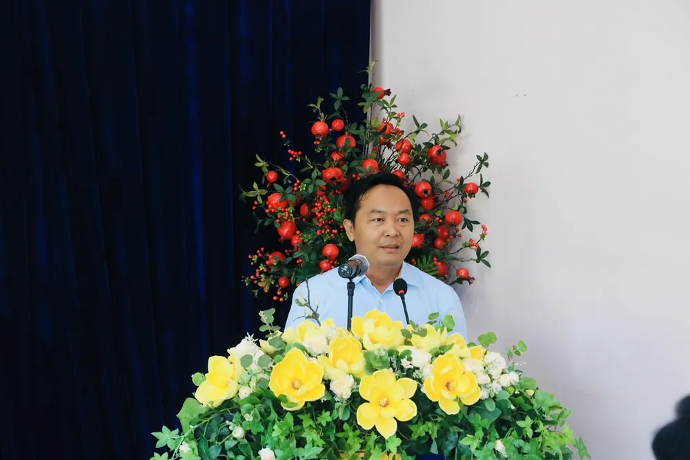 Ông Phan Thành Tân phát biểu tại hội nghị