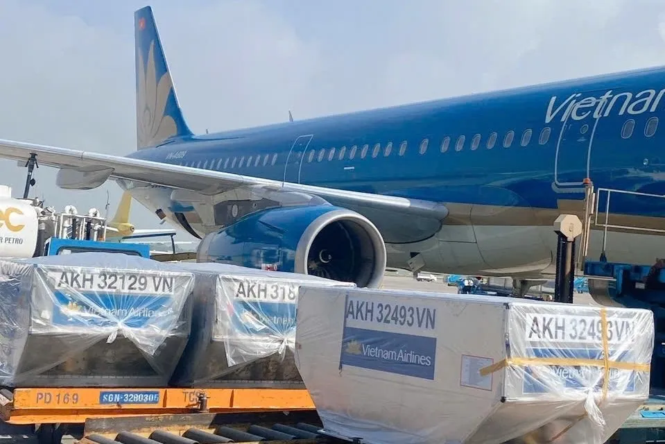 Vietnam Airlines перевозит грузы для поддержки людей в районах, пострадавших от наводнения Vietnam Airliens hỗ trợ lũ.jpg