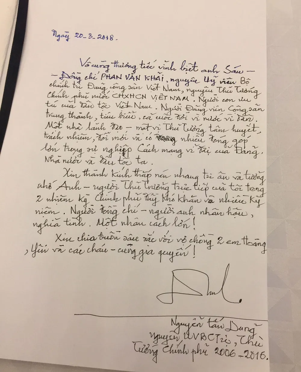 Lễ viếng nguyên Thủ tướng Phan Văn Khải  ​ ảnh 26