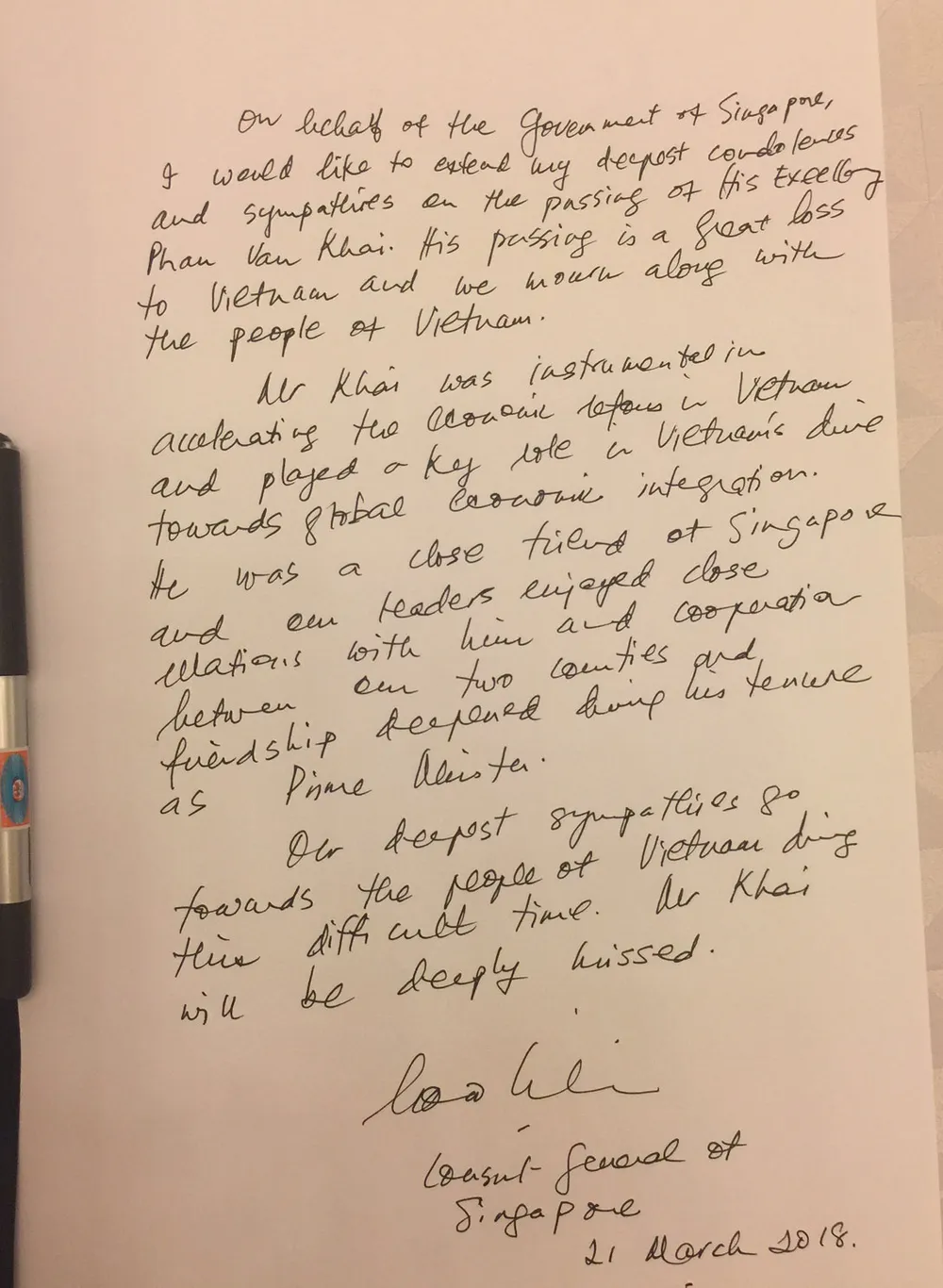 Nhiều đoàn ngoại giao đến viếng nguyên Thủ tướng Phan Văn Khải ảnh 9