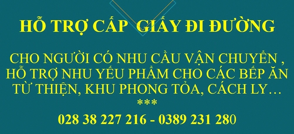 TPHCM cấp giấy đi đường cho tập thể, cá nhân làm từ thiện lúc giãn cách ảnh 1 TPHCM cấp giấy đi đường cho tập thể, cá nhân làm từ thiện lúc giãn cách ảnh 1