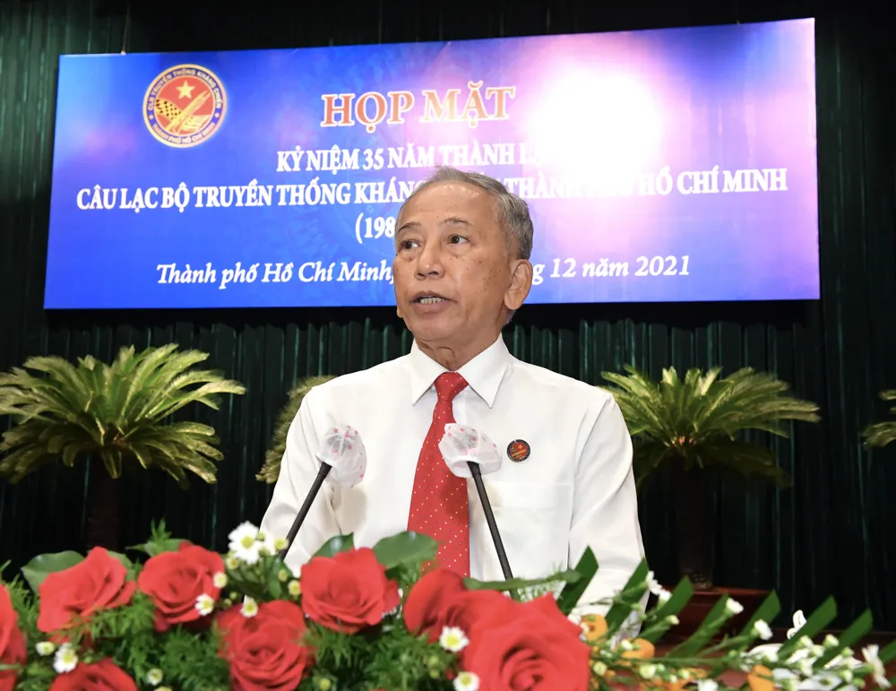Họp mặt truyền thống kỷ niệm 35 năm Ngày thành lập CLB truyền thống kháng chiến TPHCM ảnh 3 Họp mặt truyền thống kỷ niệm 35 năm Ngày thành lập CLB truyền thống kháng chiến TPHCM ảnh 3