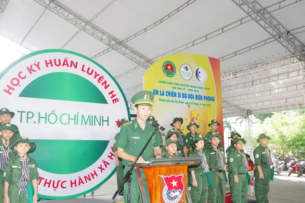 Lễ xuất quân Chương trình Học kỳ trên biển “Em là chiến sĩ Biên phòng” năm 2023