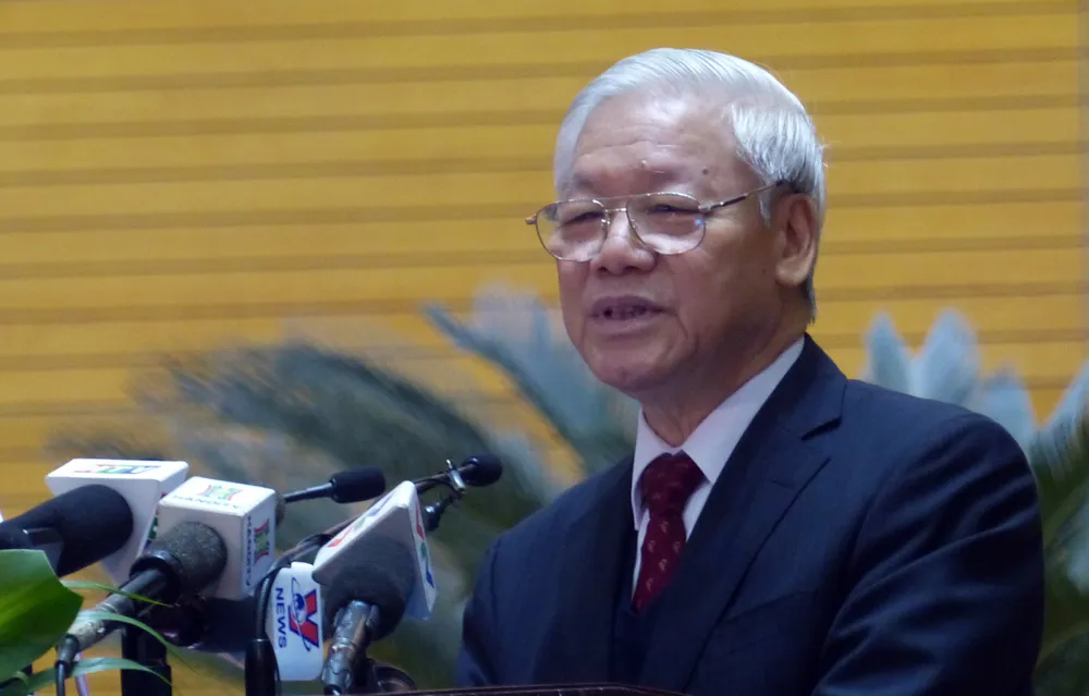 Tổng Bí thư Nguyễn Phú Trọng: Kiên quyết chống tham nhũng trong công tác cán bộ ảnh 1
