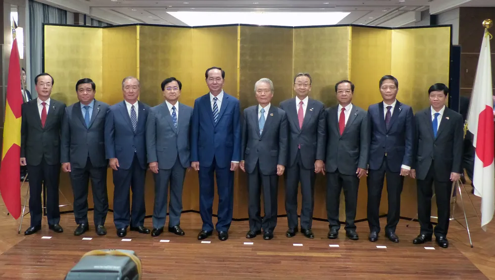 Chủ tịch nước Trần Đại Quang gặp gỡ cộng đồng doanh nghiệp Nhật Bản ảnh 1