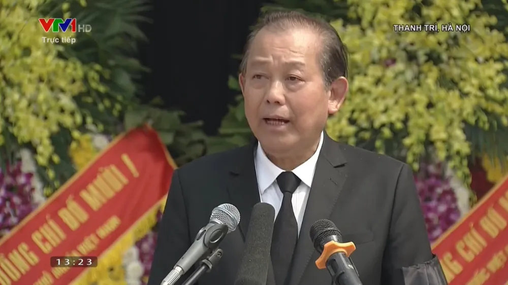 Quê nhà đón linh cữu nguyên Tổng Bí thư Đỗ Mười về nơi an nghỉ cuối cùng ảnh 1