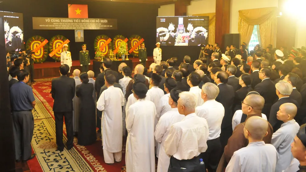 Tổ chức trọng thể Lễ truy điệu, tiễn đưa nguyên Tổng Bí thư Đỗ Mười ảnh 13