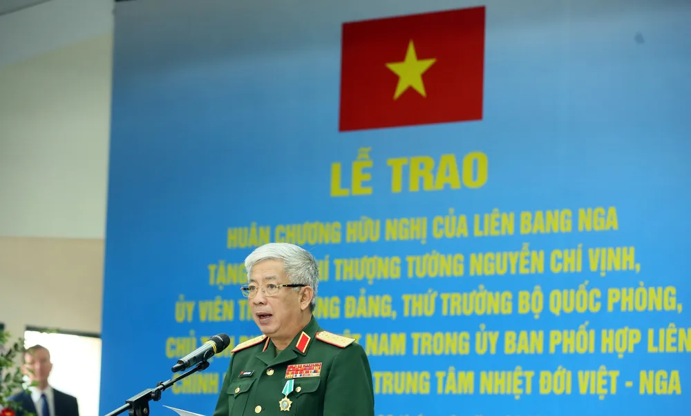 Tổng thống Putin tặng Thượng tướng Nguyễn Chí Vịnh Huân chương Hữu nghị của Liên bang Nga ảnh 2