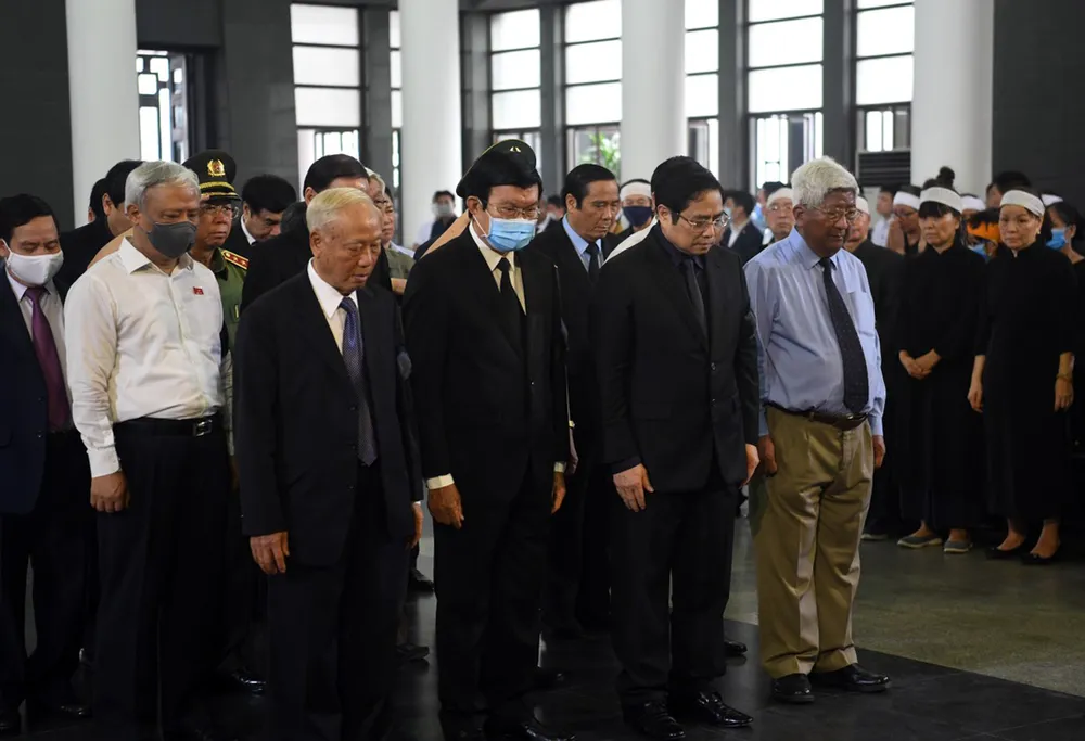 Cử hành trọng thể lễ tang nguyên Phó trưởng Ban Tổ chức Trung ương Nguyễn Đình Hương ảnh 3