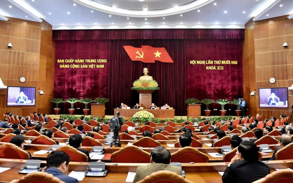 Bế mạc Hội nghị lần thứ 12 Ban Chấp hành Trung ương Đảng khóa XII ảnh 1