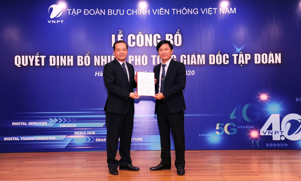 Tập đoàn VNPT bổ nhiệm 2 phó tổng giám đốc mới ảnh 2