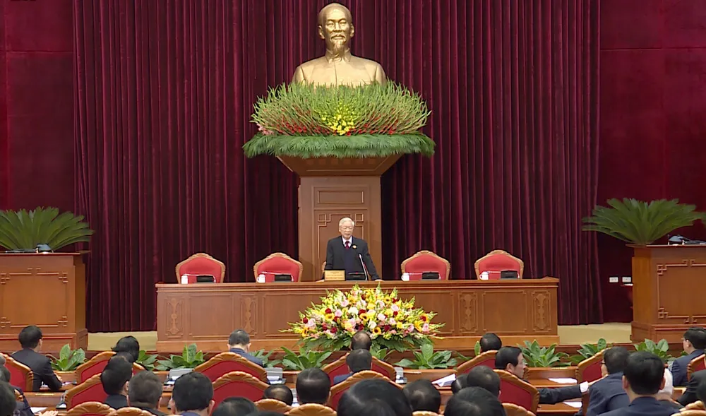 Đồng chí Nguyễn Phú Trọng được tín nhiệm bầu làm Tổng Bí thư Ban Chấp hành Trung ương Đảng khóa XIII ảnh 3