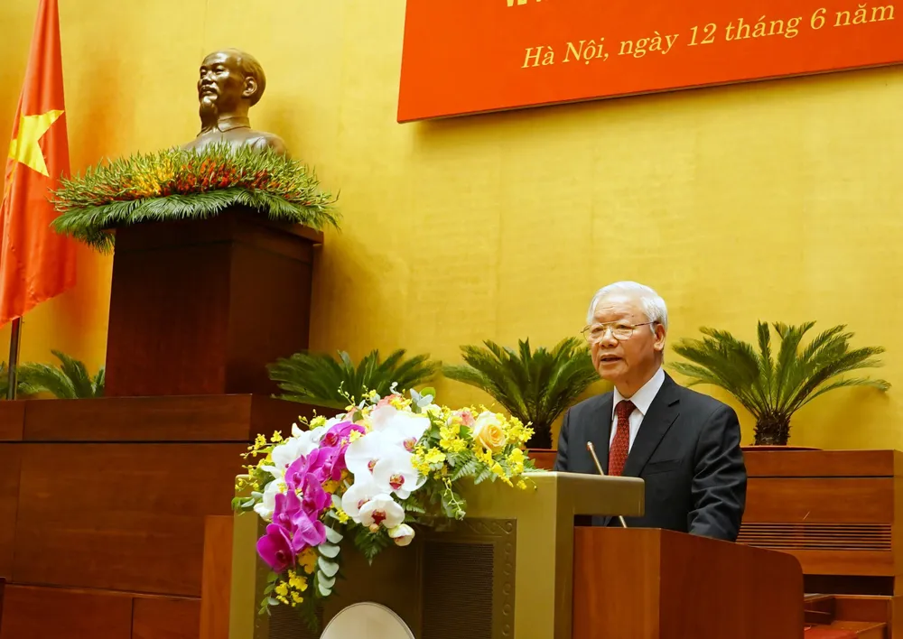 Tổng Bí thư Nguyễn Phú Trọng: Cán bộ, đảng viên phải suy nghĩ, hành động vì lợi ích chung, vì hạnh phúc của nhân dân ảnh 1