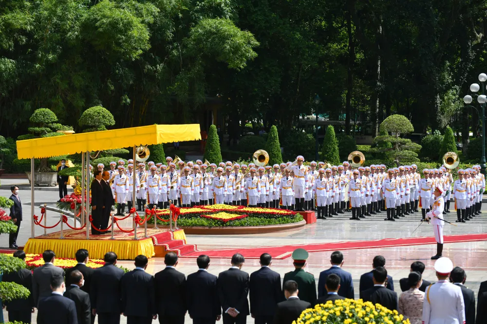 Tổng Bí thư, Chủ tịch nước Lào Thongloun Sisoulith thăm hữu nghị chính thức Việt Nam ảnh 3 Tổng Bí thư, Chủ tịch nước Lào Thongloun Sisoulith thăm hữu nghị chính thức Việt Nam ảnh 3