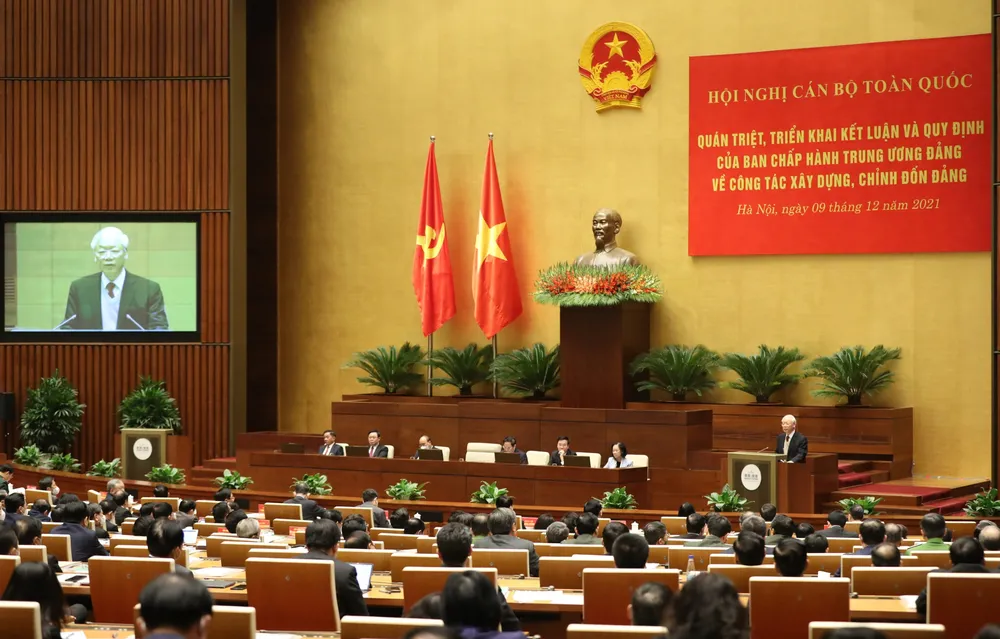 Tổng Bí thư Nguyễn Phú Trọng: Phải tự soi lại mình, cái gì tốt thì phát huy, cái gì xấu thì tự gột rửa ảnh 6 Tổng Bí thư Nguyễn Phú Trọng: Phải tự soi lại mình, cái gì tốt thì phát huy, cái gì xấu thì tự gột rửa ảnh 6
