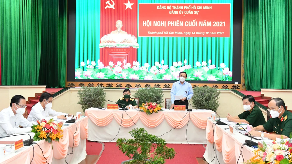 Quang cảnh Hội nghị phiên cuối năm 2021. Ảnh: VIỆT DŨNG