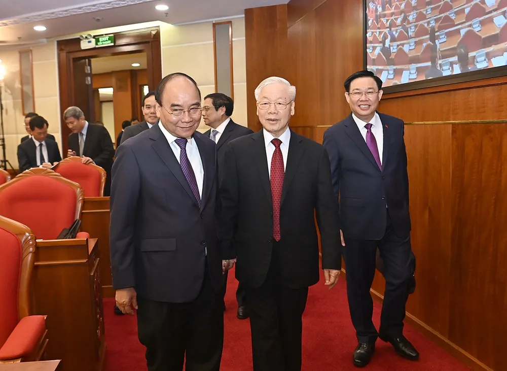 Tổng Bí thư Nguyễn Phú Trọng gợi mở 5 vấn đề lớn tại Hội nghị lần thứ 6 Ban Chấp hành Trung ương Đảng khóa XIII ảnh 7 Tổng Bí thư Nguyễn Phú Trọng gợi mở 5 vấn đề lớn tại Hội nghị lần thứ 6 Ban Chấp hành Trung ương Đảng khóa XIII ảnh 7