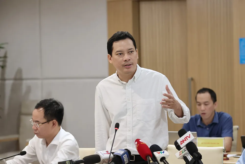 Ông Lê Quang Tự Do phát biểu tại cuộc họp báo. Ảnh T.B Ông Lê Quang Tự Do phát biểu tại cuộc họp báo. Ảnh T.B