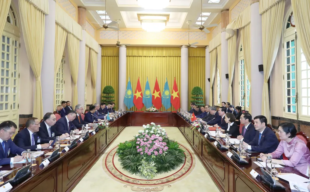 Quang cảnh cuộc hội đàm. Ảnh: QUANG PHÚC