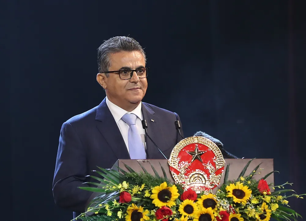 Đại sứ Palestine tại Việt Nam Saadi Salama, Trưởng đoàn Ngoại giao phát biểu tại chương trình Đại sứ Palestine tại Việt Nam Saadi Salama, Trưởng đoàn Ngoại giao phát biểu tại chương trình