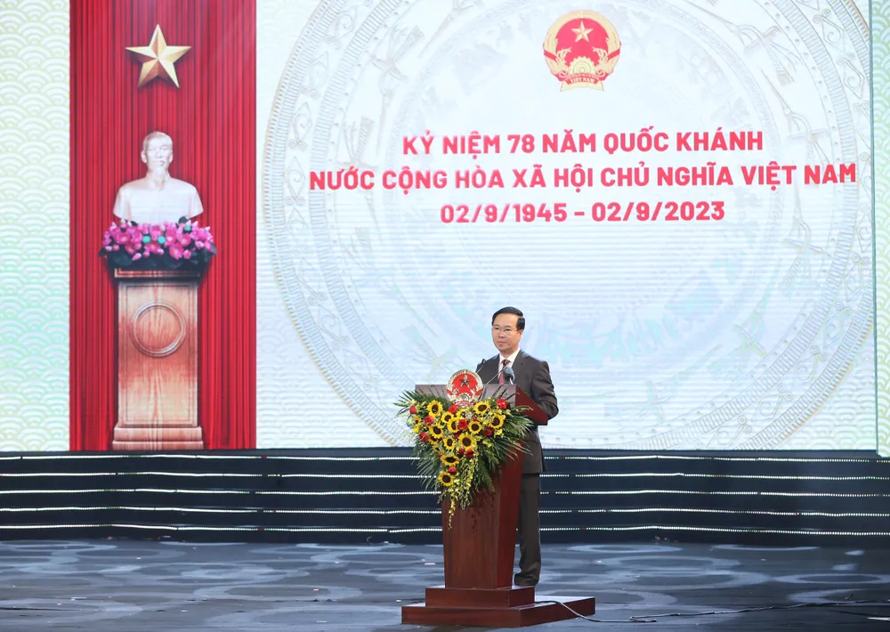 Chủ tịch nước Võ Văn Thưởng phát biểu tại chương trình Chủ tịch nước Võ Văn Thưởng phát biểu tại chương trình