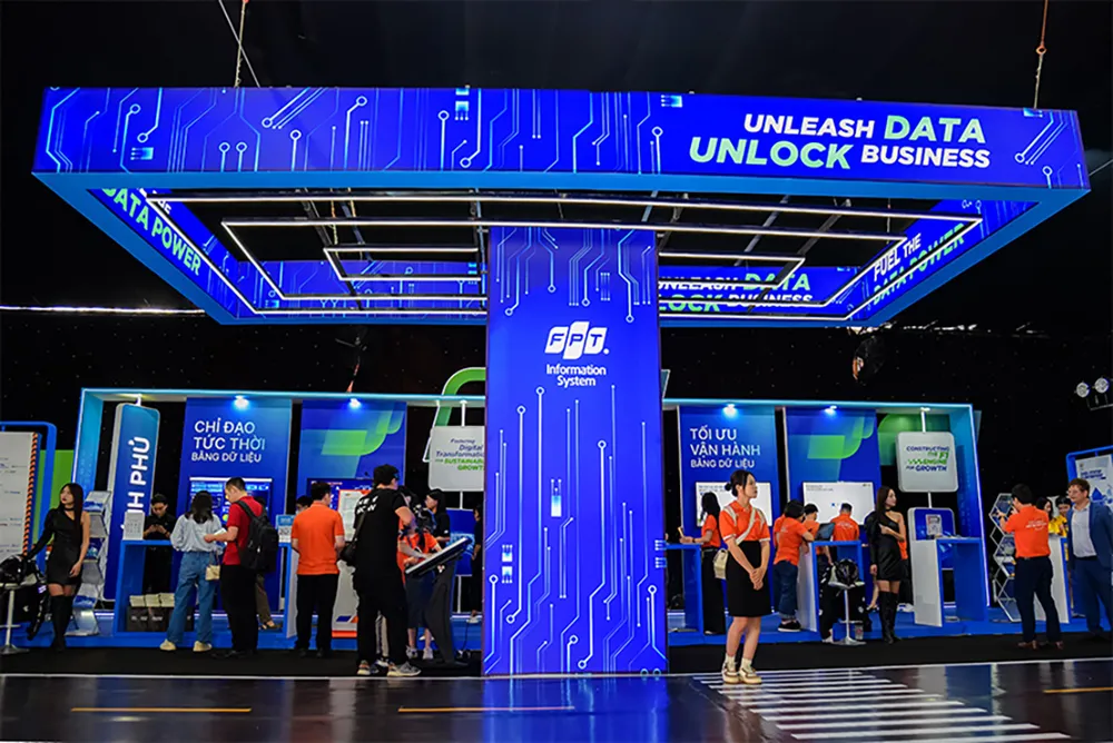 Một góc triển lãm công nghệ của FPT Techday 2023 Một góc triển lãm công nghệ của FPT Techday 2023