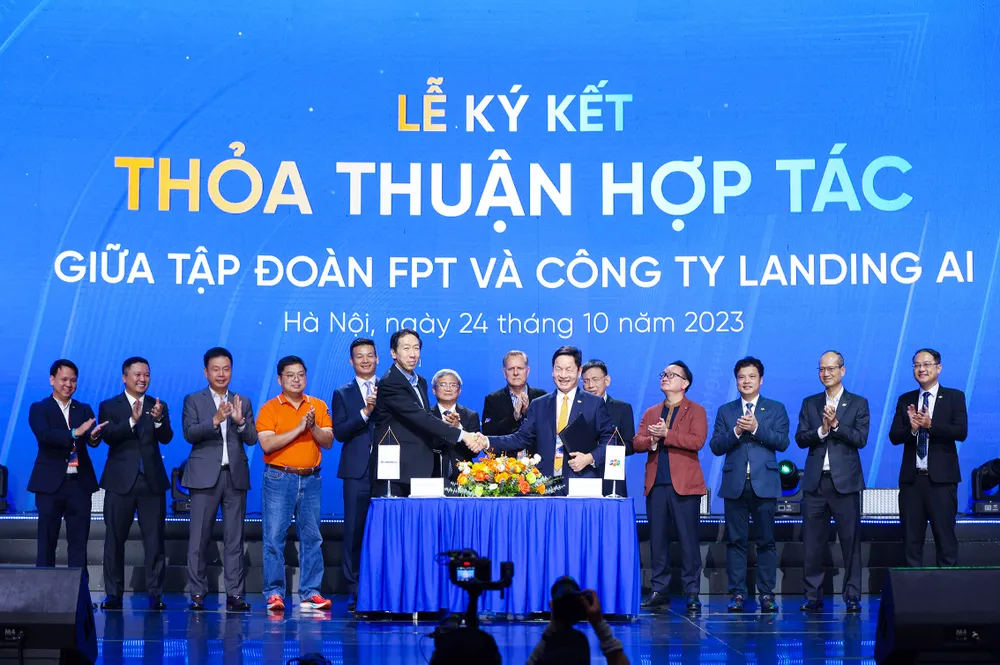 FPT và Landing AI ký kết hợp tác chiến lược tại sự kiện FPT và Landing AI ký kết hợp tác chiến lược tại sự kiện